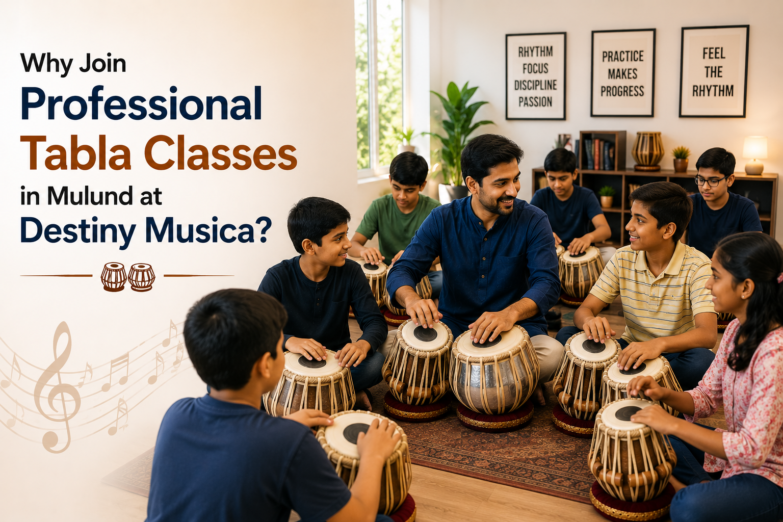 Why Join Professional Tabla Classes in Mulund at Destiny Musica
