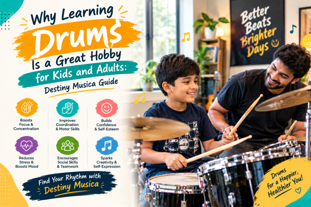 Why Learning Drums Is a Great Hobby for Kids and Adults: Destiny Musica Guide